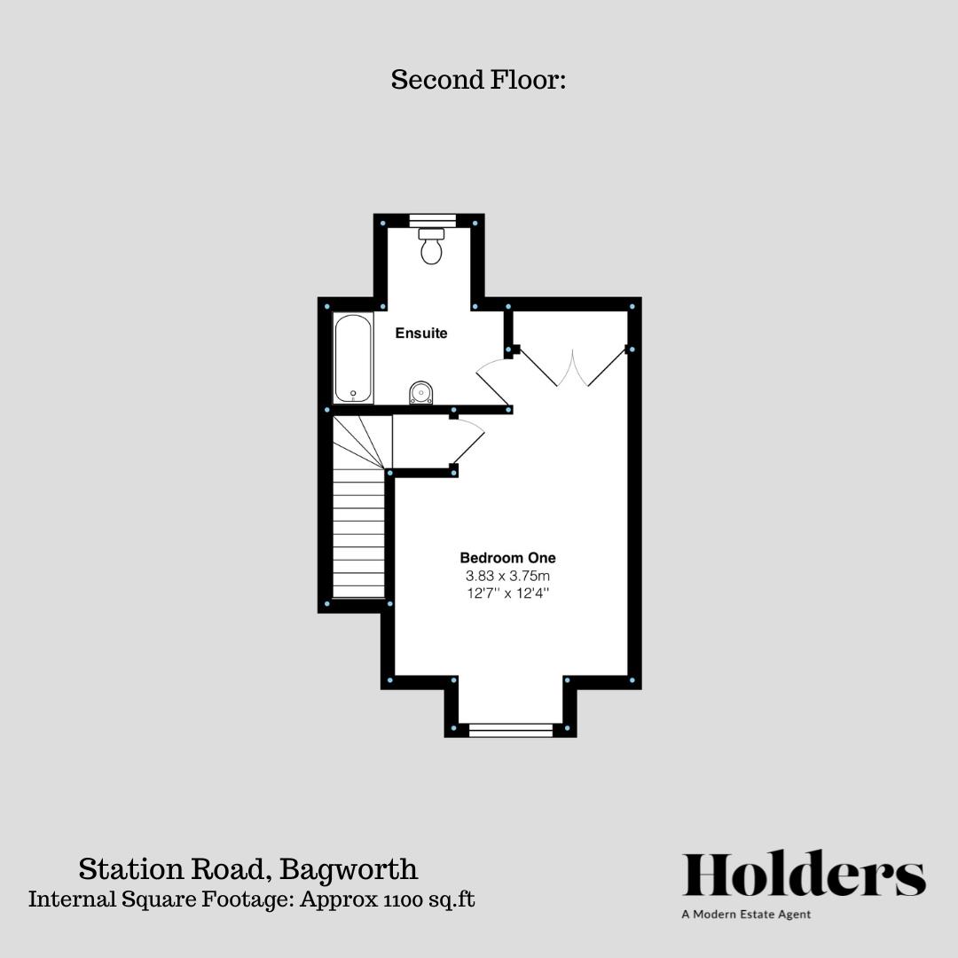 Second Floor Floorplan for Station Road, Bagworth, Coalville