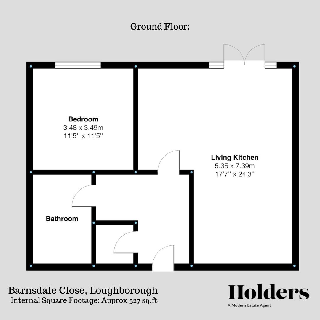 Floorplan Floorplan for Barnsdale Close, Loughborough