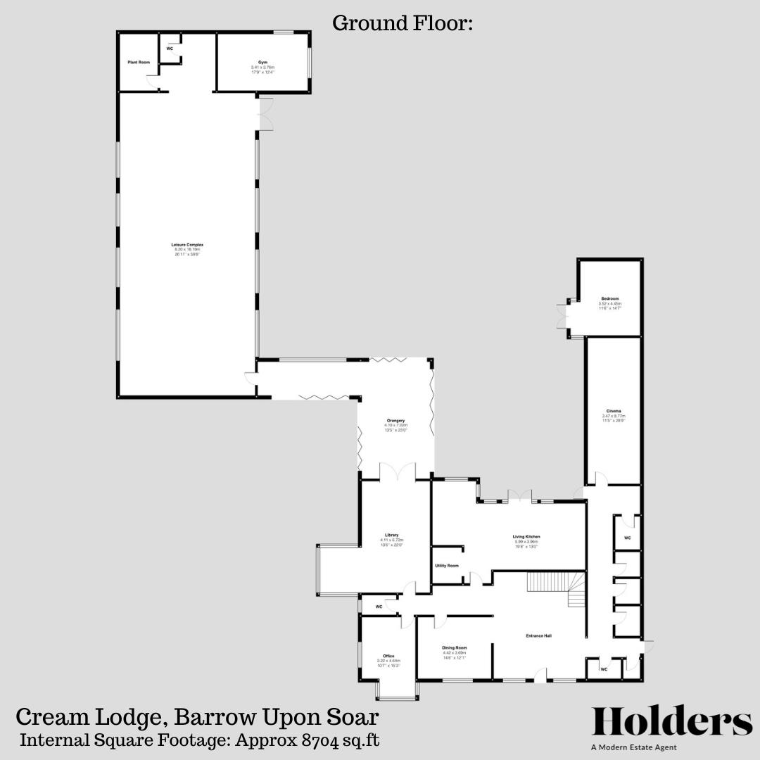 Ground Floor Floorplan for Melton Road, Barrow Upon Soar, Loughborough