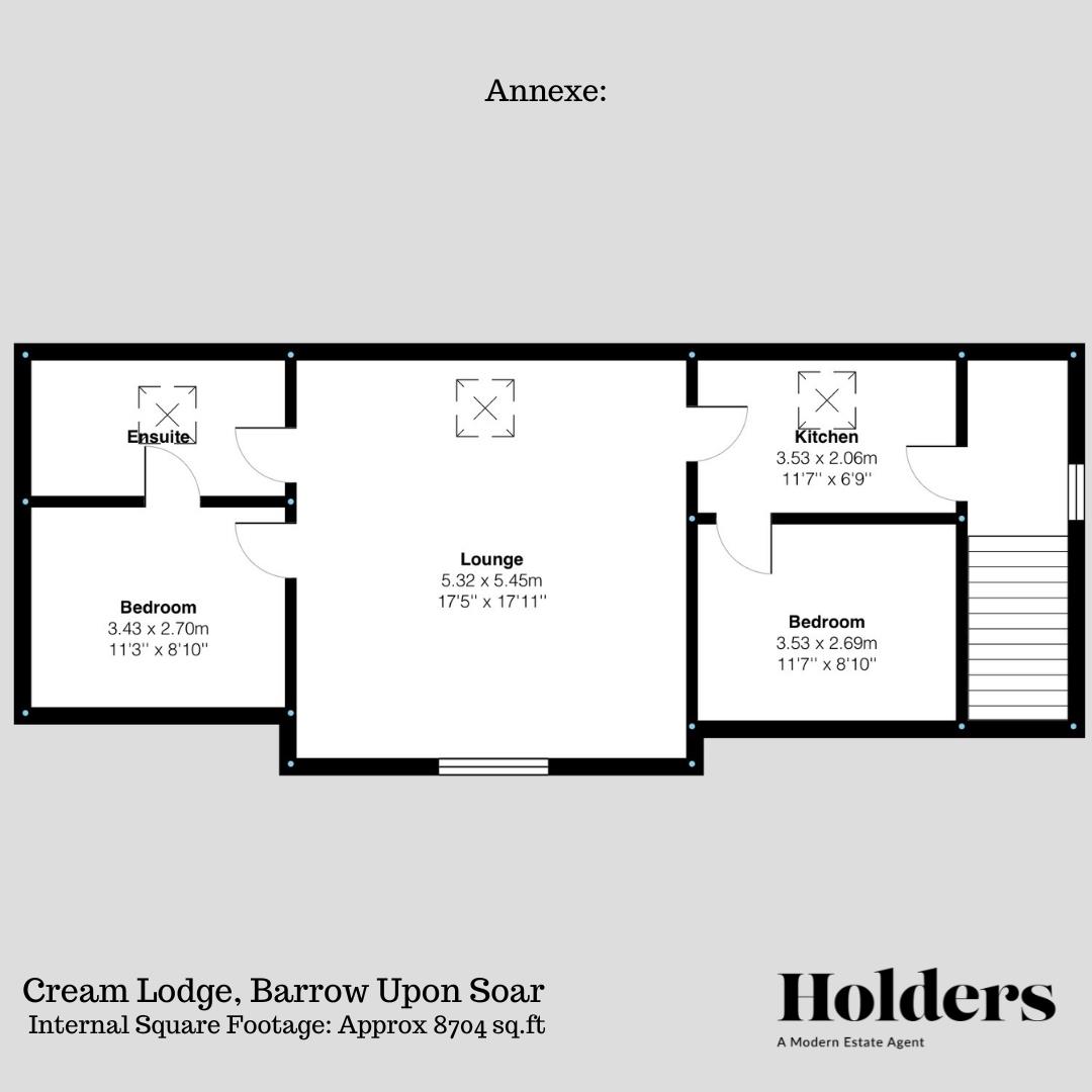 Annexe Floorplan for Melton Road, Barrow Upon Soar, Loughborough