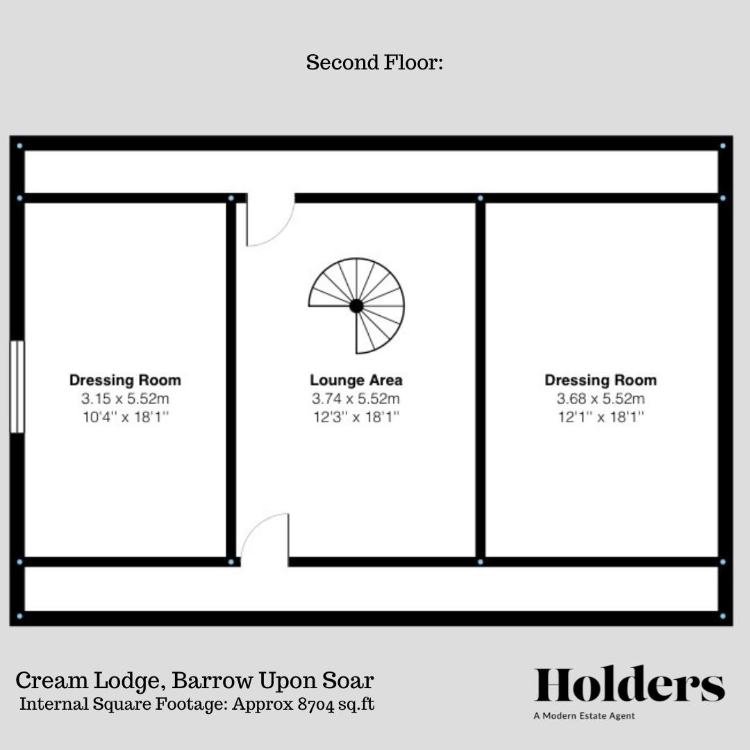 Second Floor Floorplan for Melton Road, Barrow Upon Soar, Loughborough