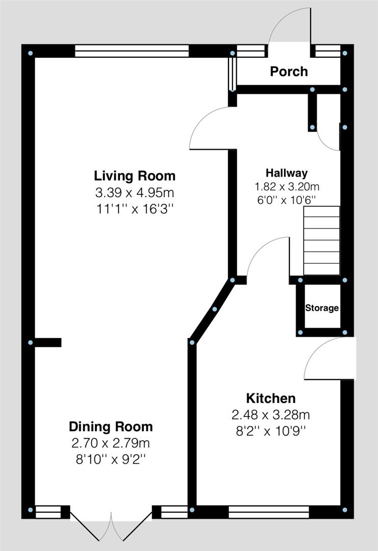 56 LOWE GF.jpg Floorplan for Loweswater Drive, Loughborough