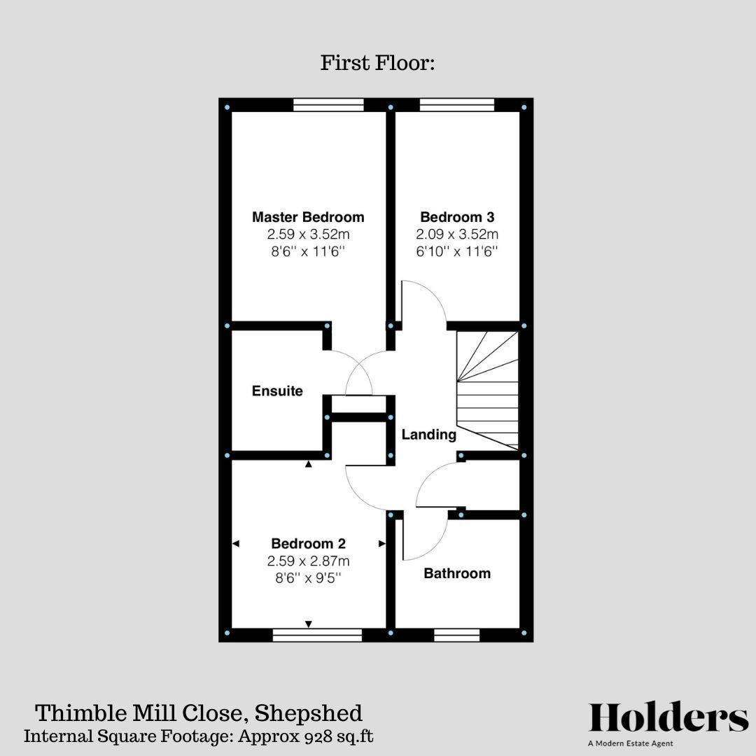 3THIMBLE MILL CLOSE FF.jpg Floorplan for Oakley Road, Shepshed, Loughborough