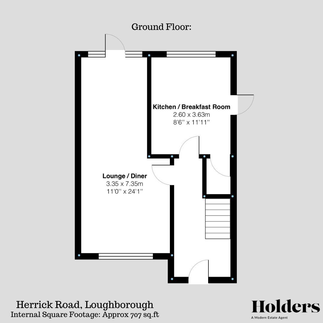 HERRICK RD GF FP.jpg Floorplan for Herrick Road, Loughborough