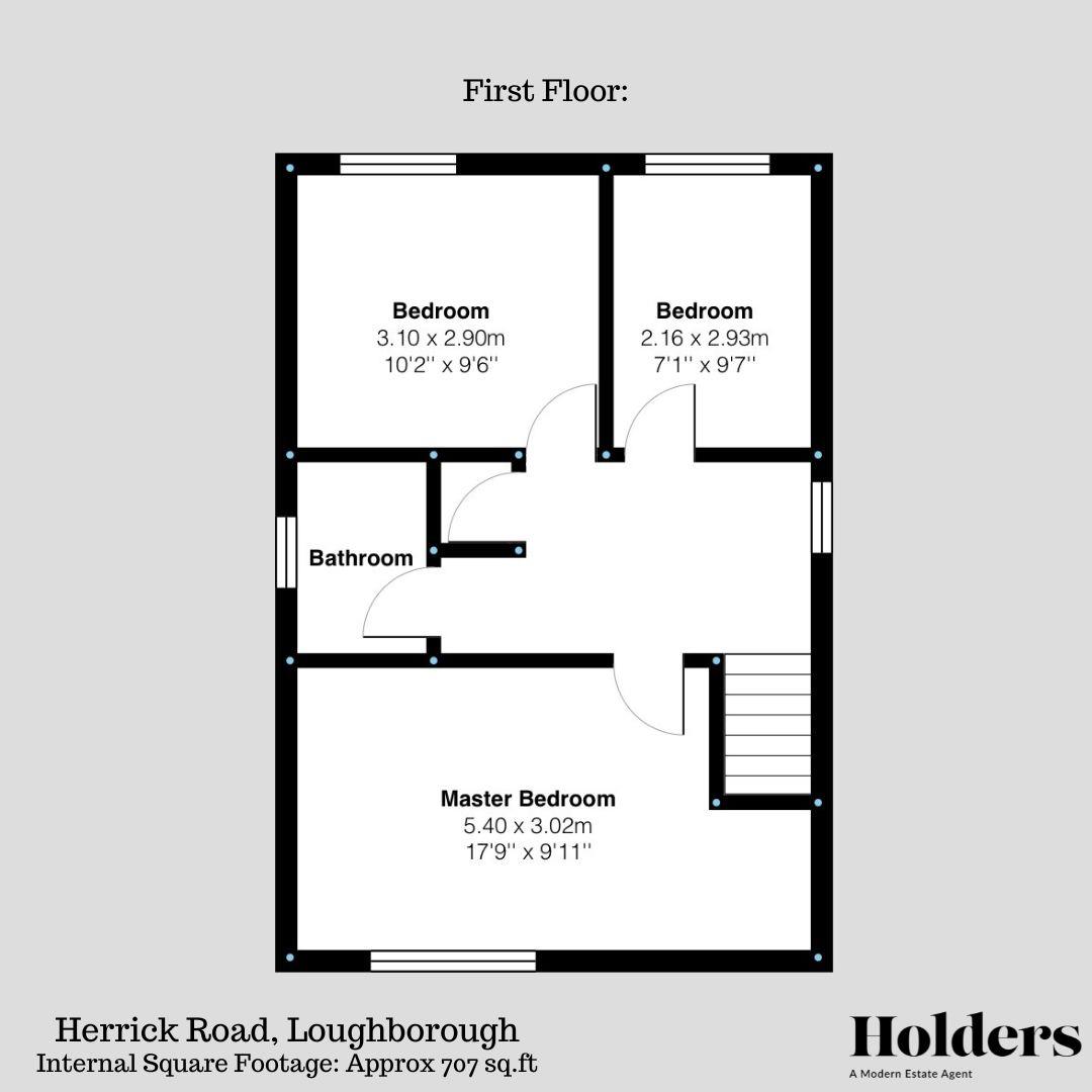 HERRICK RD FF FP.jpg Floorplan for Herrick Road, Loughborough