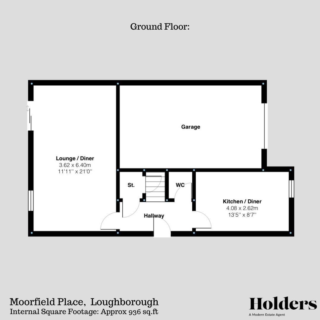 MOORFIELD GF FP.png Floorplan for Moorfield Place, Shepshed, Loughborough