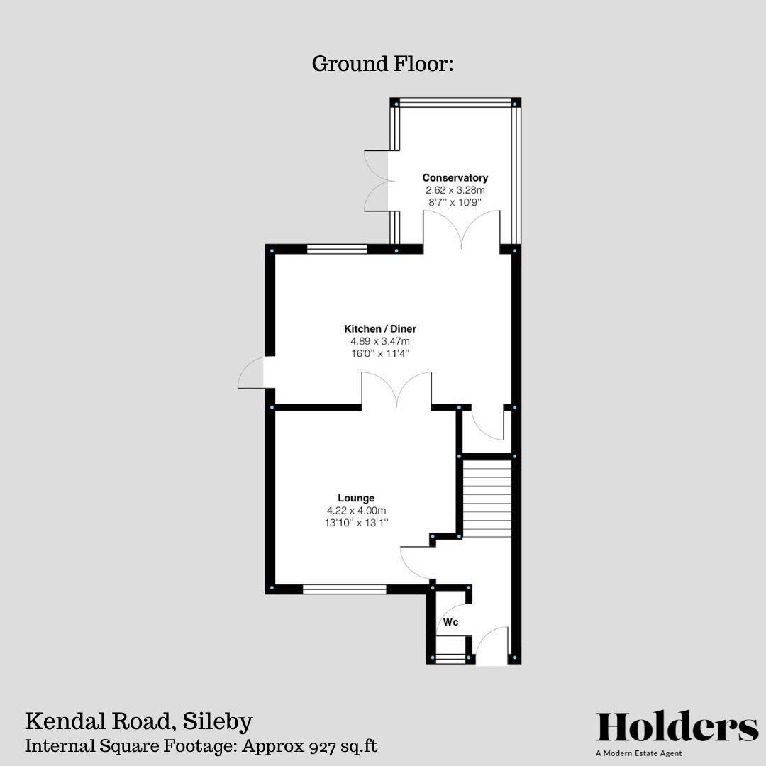 62 KENDAL GF FP.jpg Floorplan for Kendal Road, Sileby, Loughborough