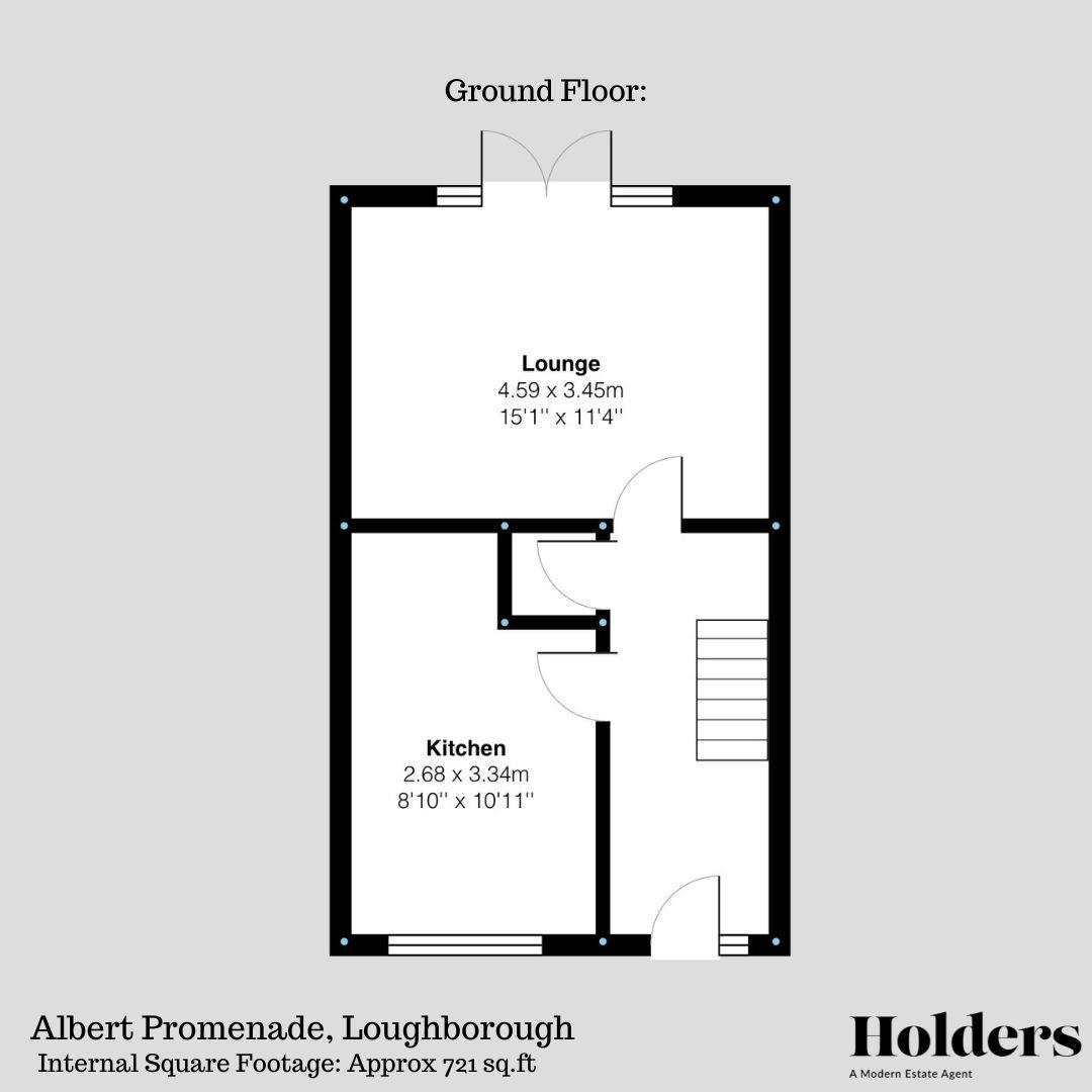 GF FP Floorplan for Albert Promenade, Loughborough