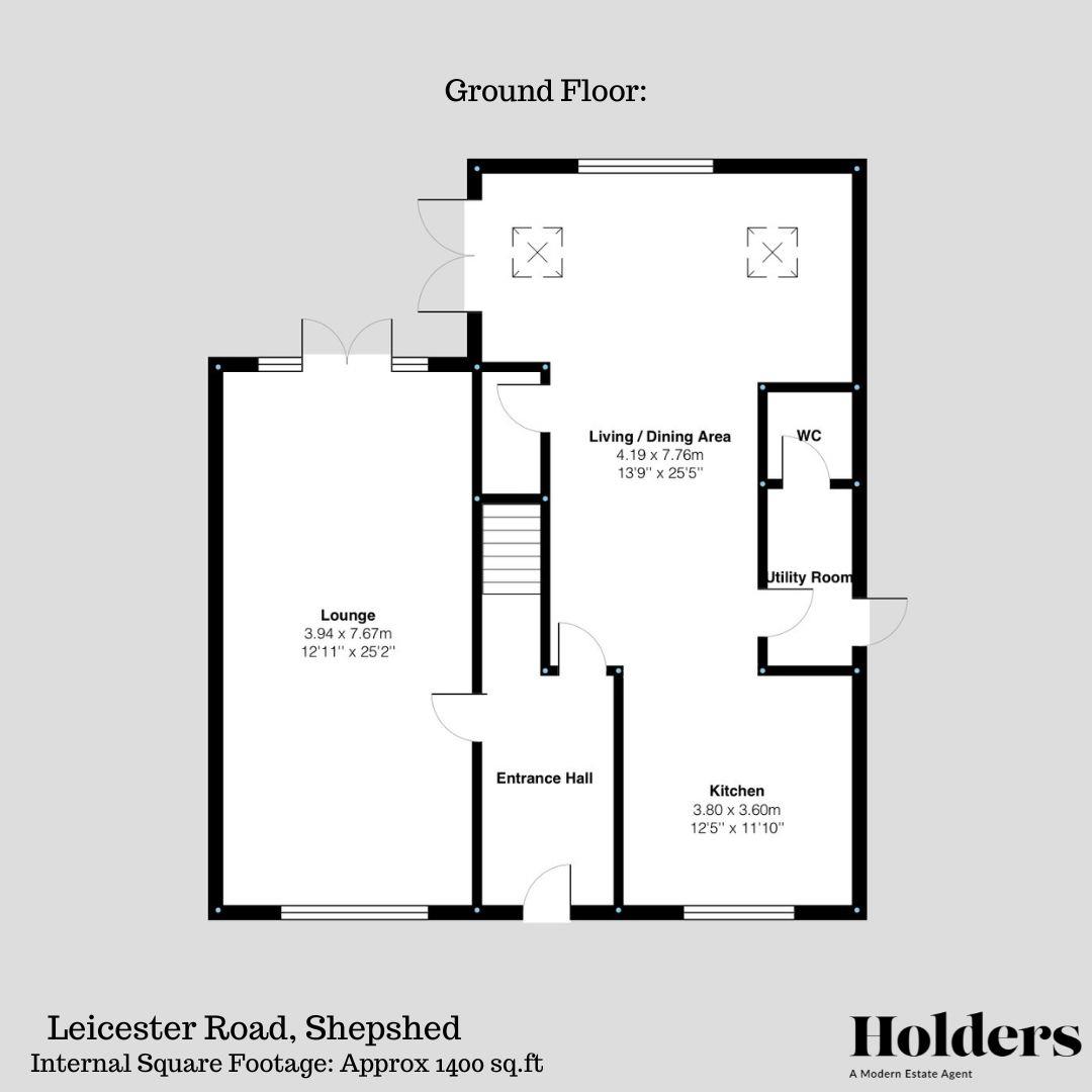 GF FP Floorplan for Leicester Road, Shepshed, Loughborough