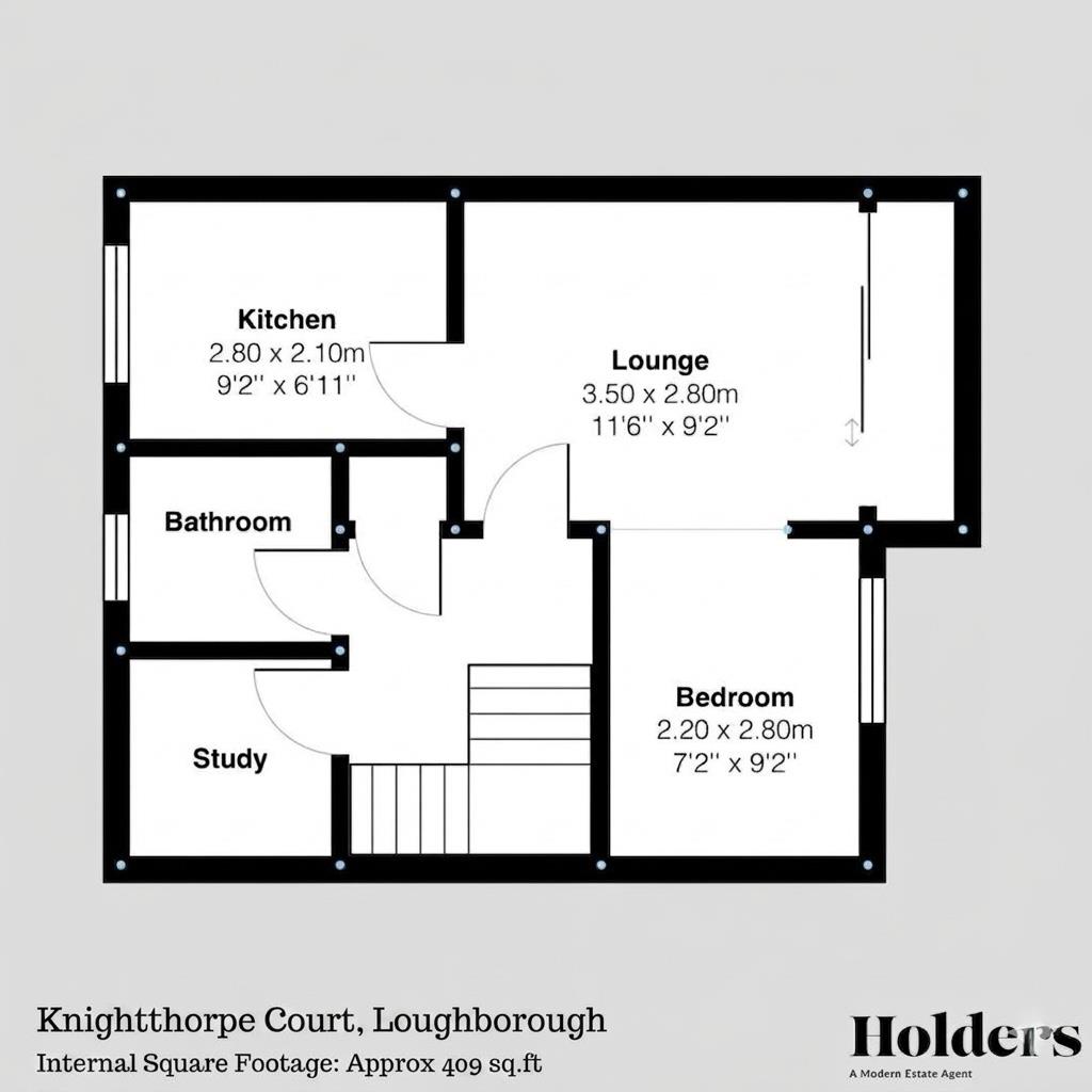 Floor Plan Floorplan for Burns Road, Loughborough
