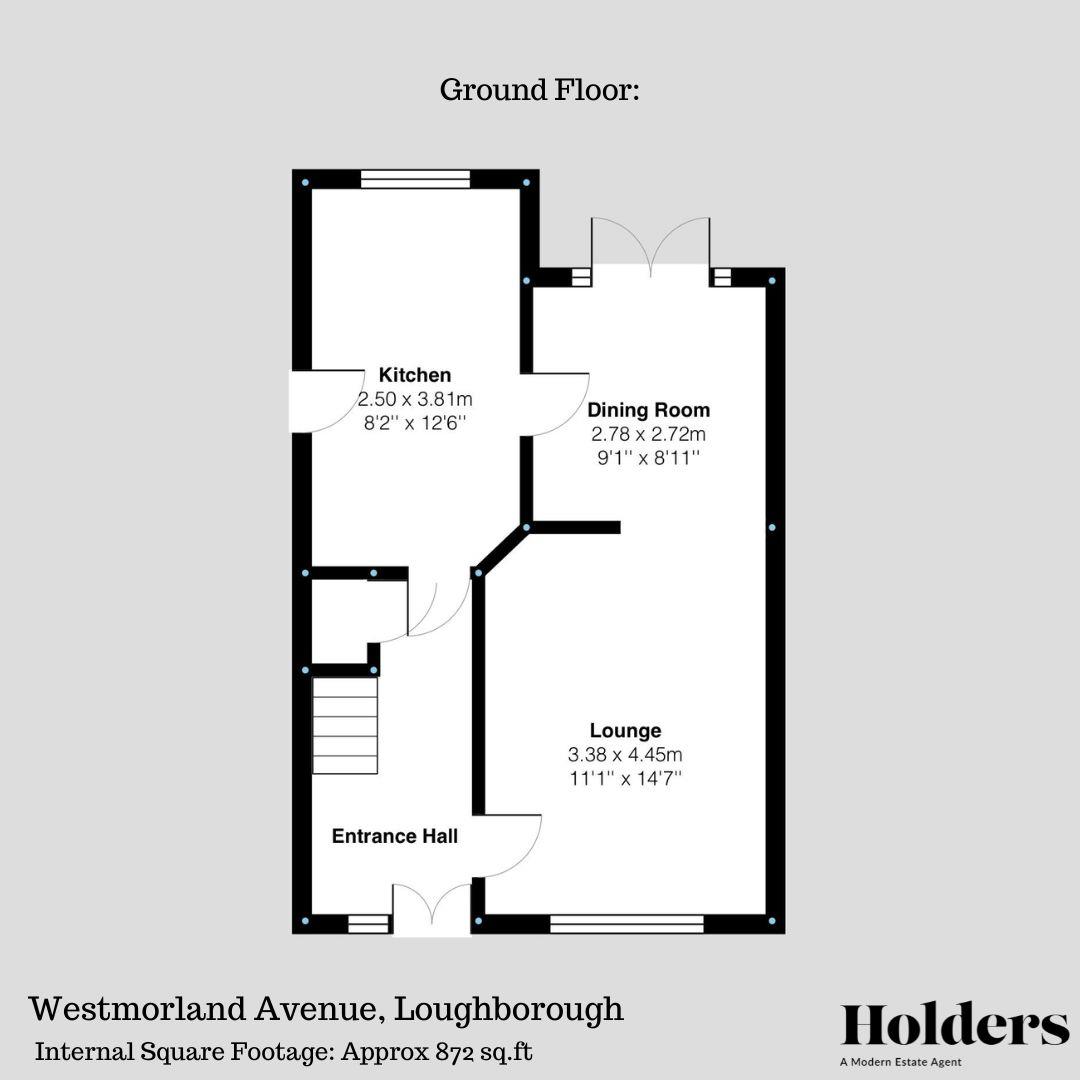 GF FP Floorplan for Westmorland Avenue, Loughborough