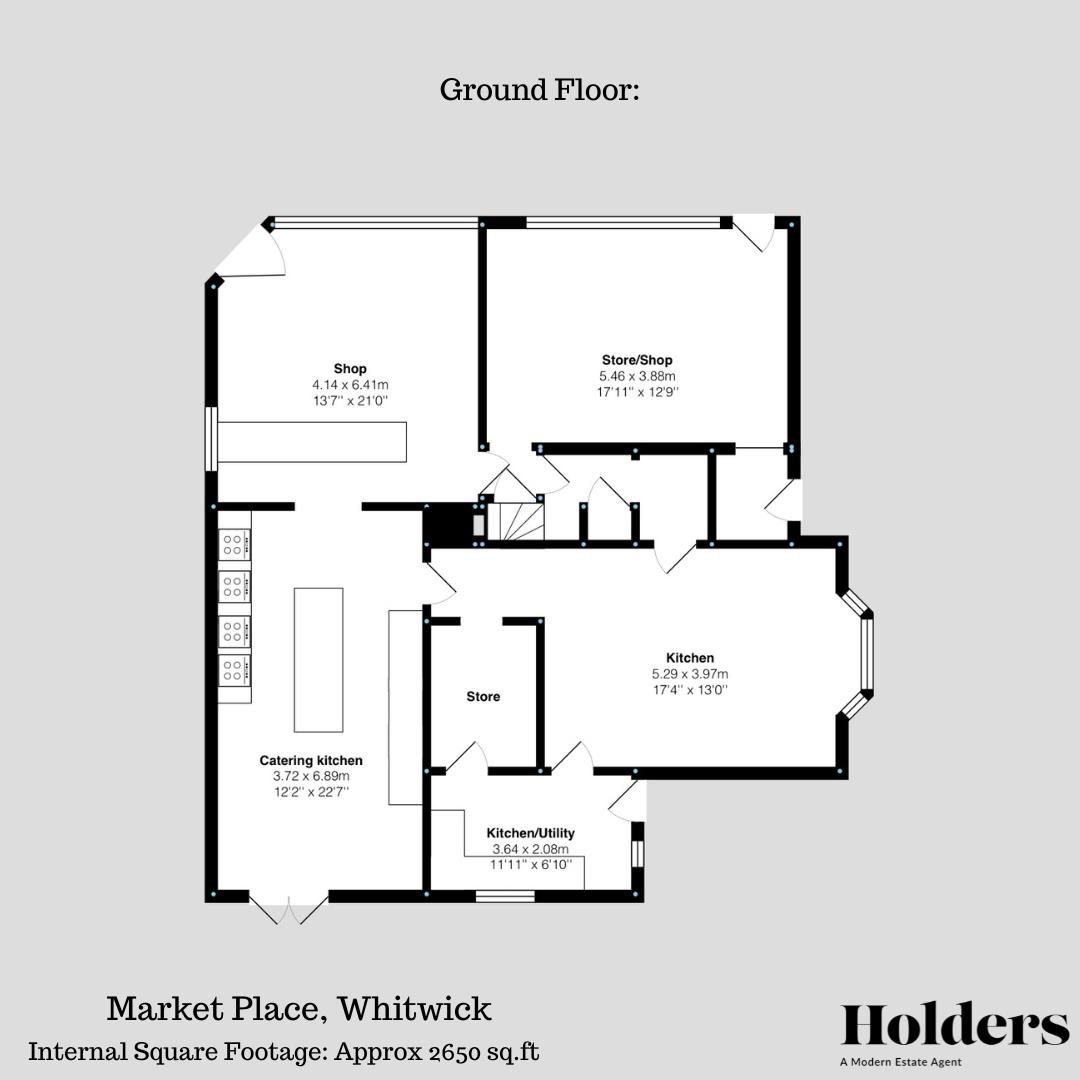Ground Floor Floorplan for Market Place, Whitwick, Coalville
