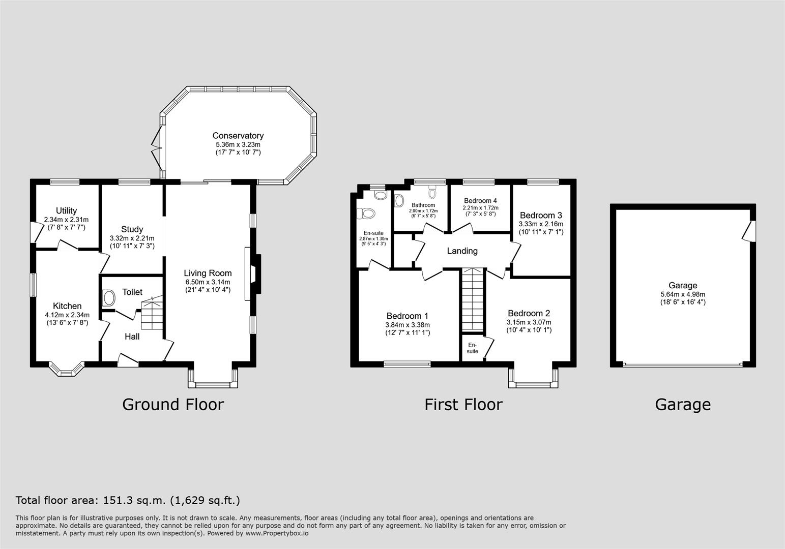 Floor Plan Floorplan for Pitsford Drive, Loughborough