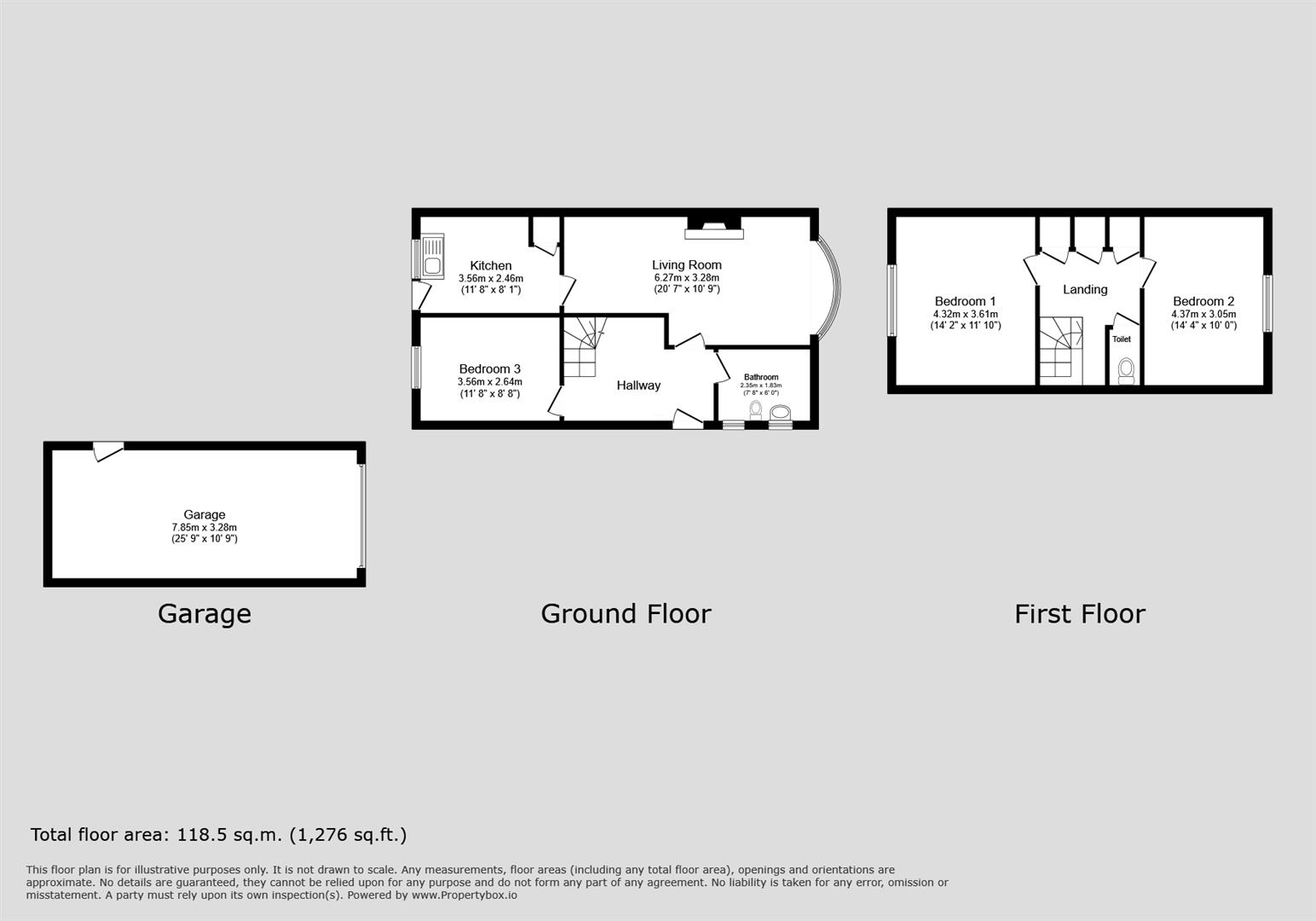 Floorplan Floorplan for Conway Drive, Shepshed, Loughborough