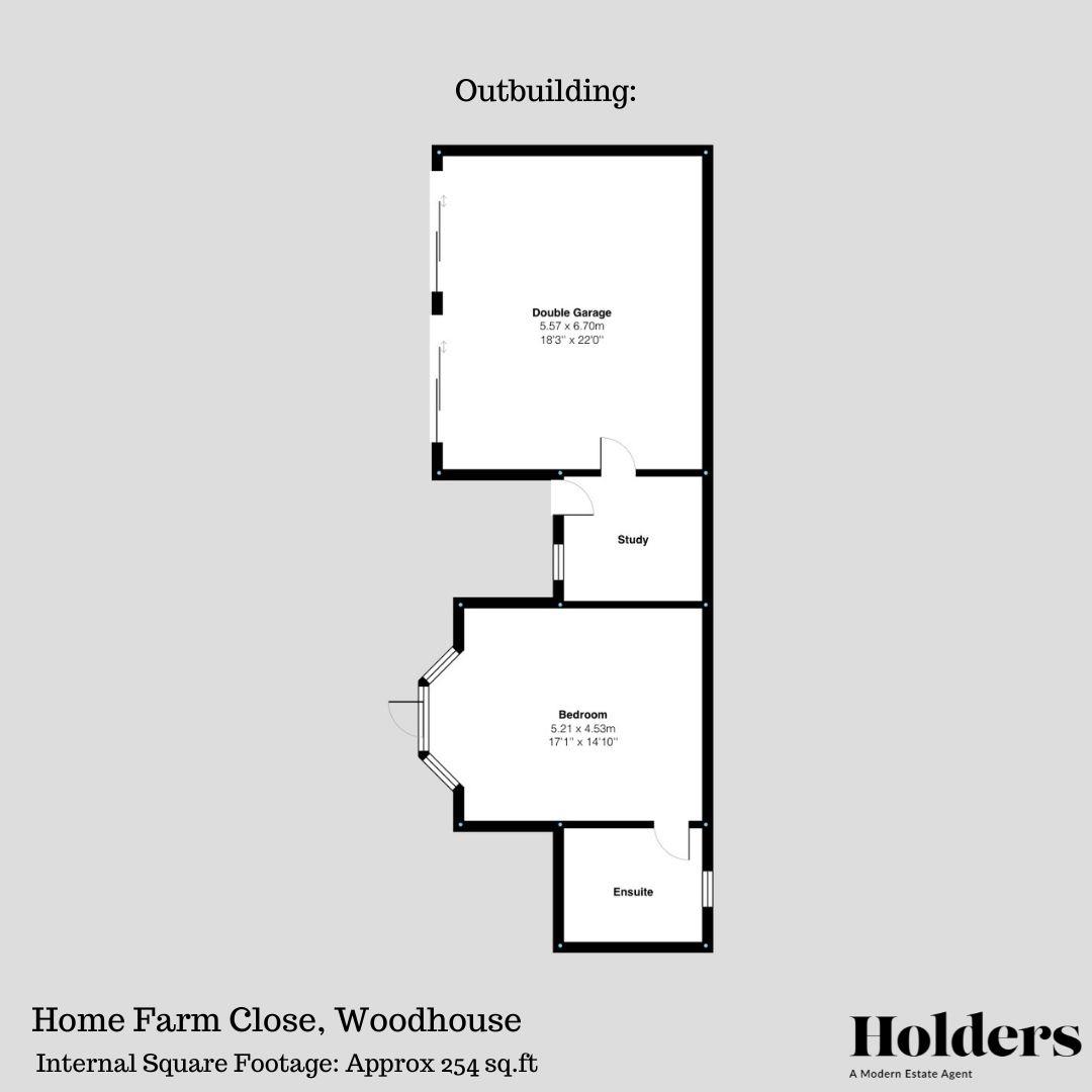 Outbuildings Floorplan for Home Farm Close, Woodhouse, Loughborough