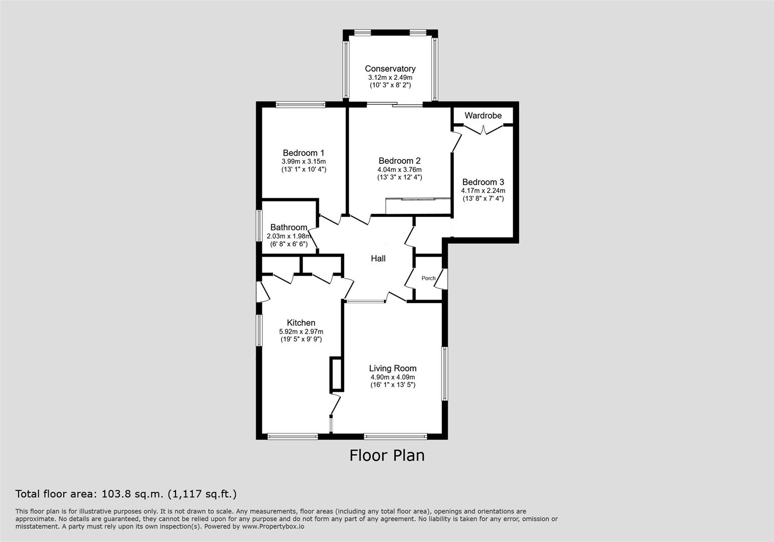 Floorplan Floorplan for Harrington Close, Quorn