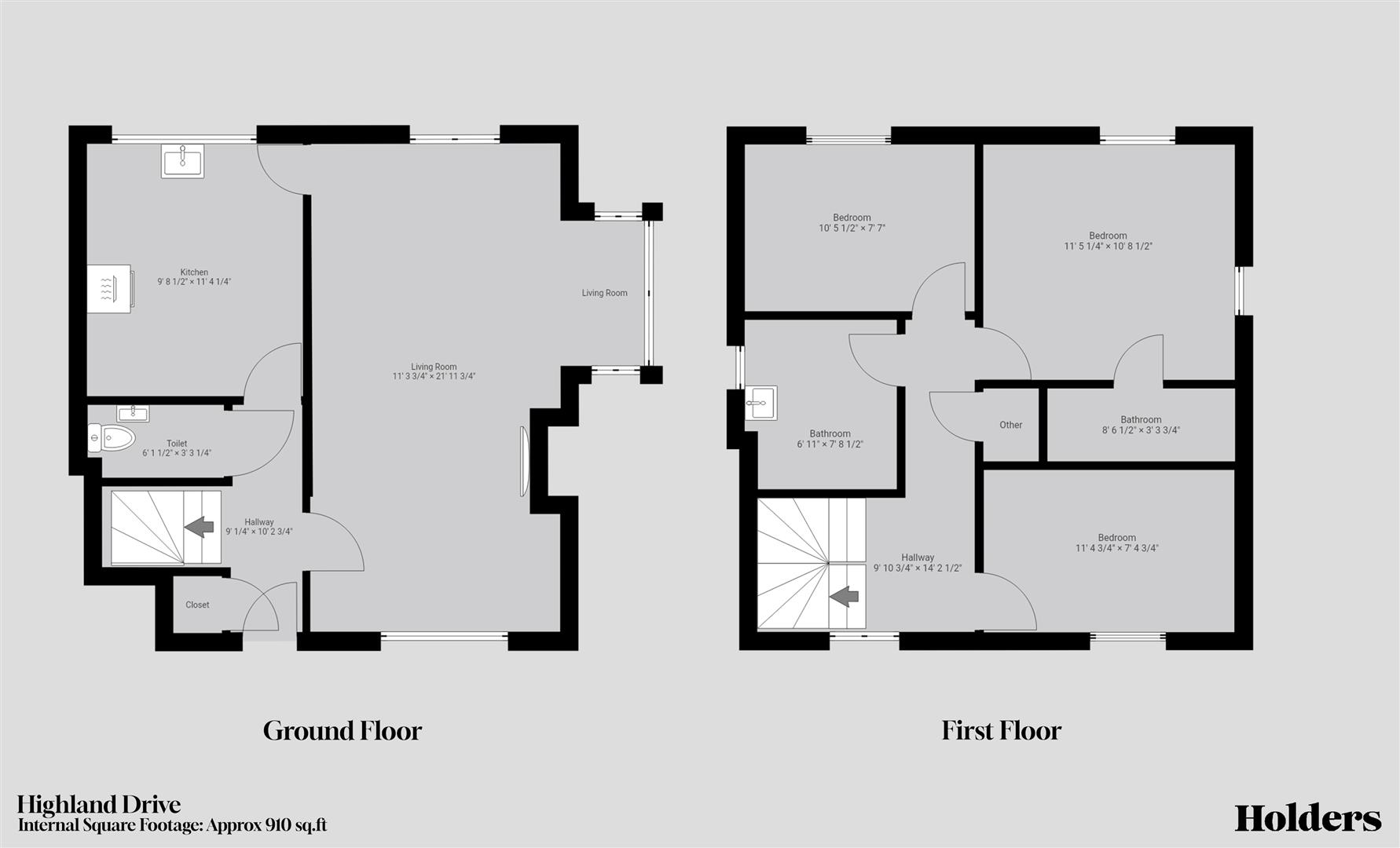 Floorplan Floorplan for Highland Drive, Loughborough