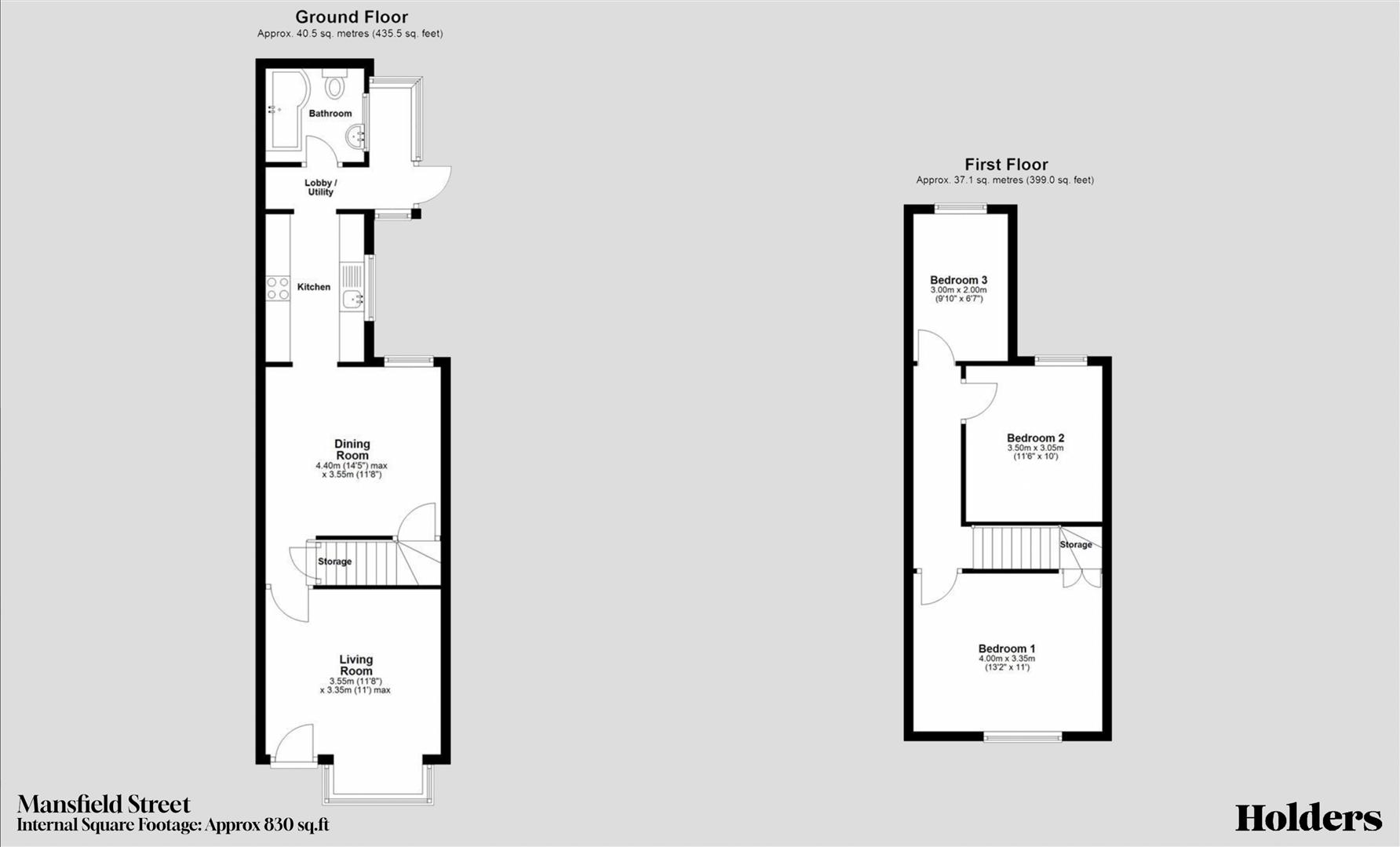 Floorplan Floorplan for Mansfield Street, Quorn, Loughborough