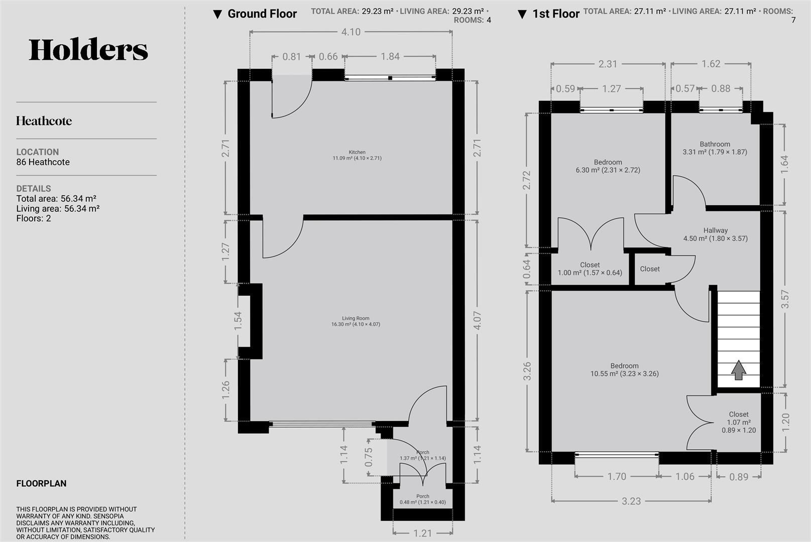 Floorplan Floorplan for Heathcote Drive, Sileby, Loughborough