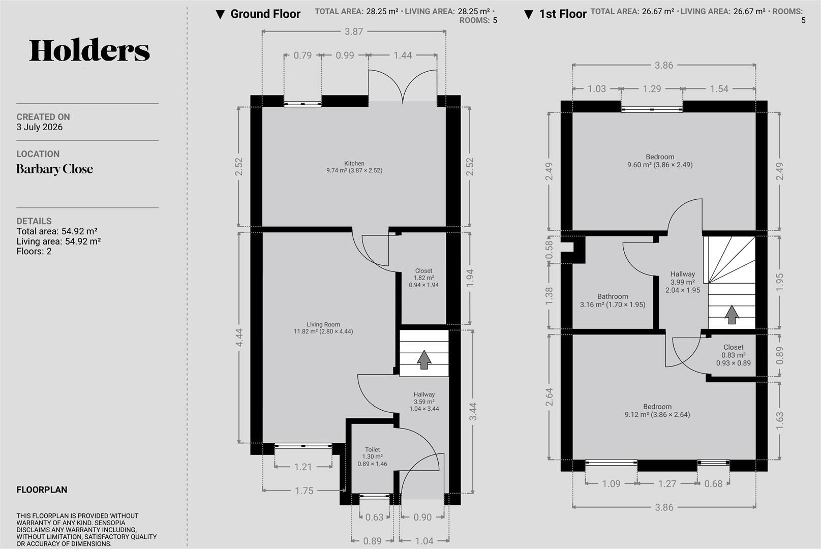 Floorplan Floorplan for Barbary Close, Loughborough