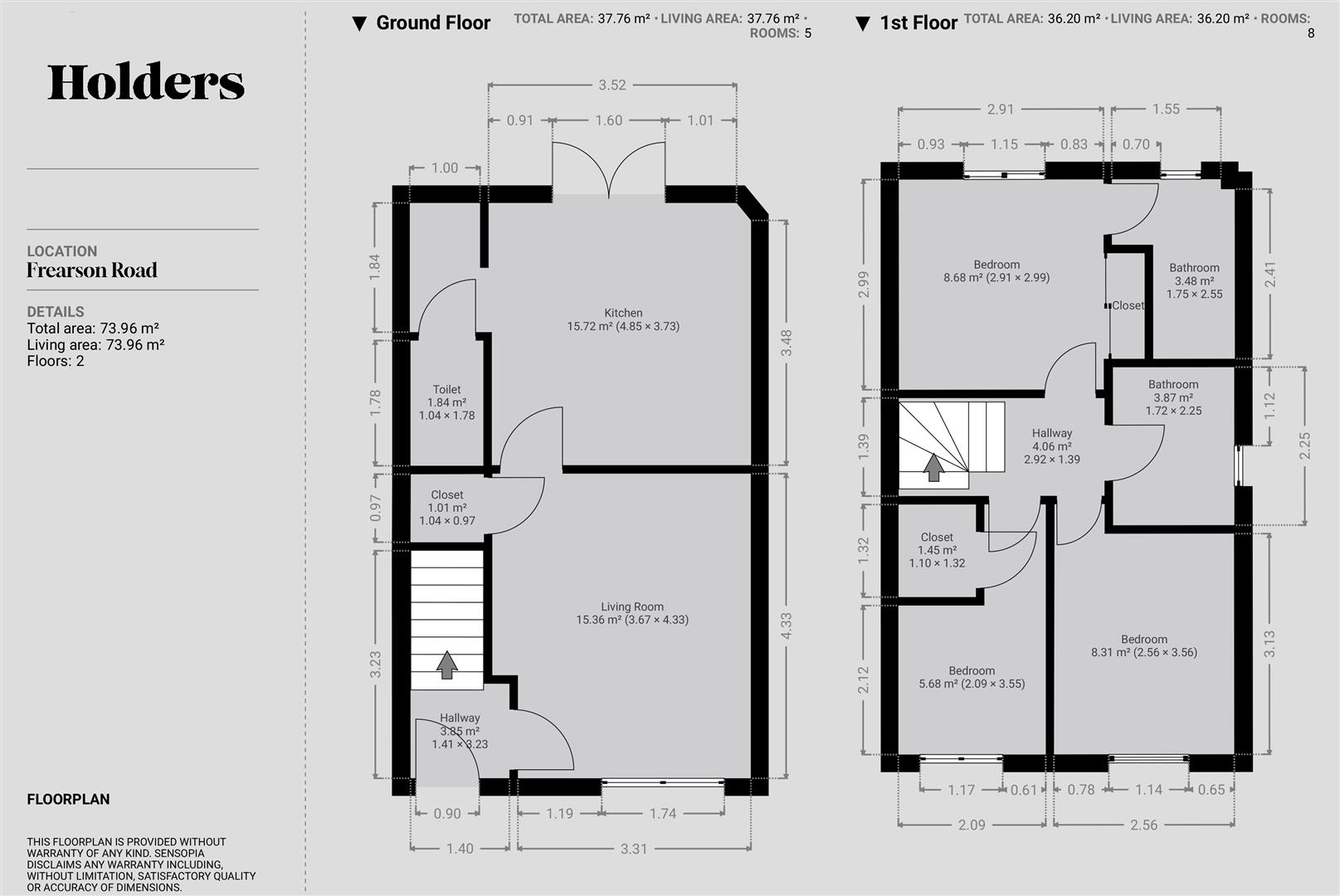 Floorplan Floorplan for Frearson Road, Hugglescote, Coalville