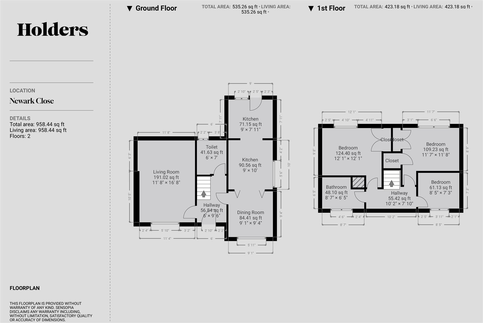 Floorplan Floorplan for Newark Close, Shepshed, Loughborough