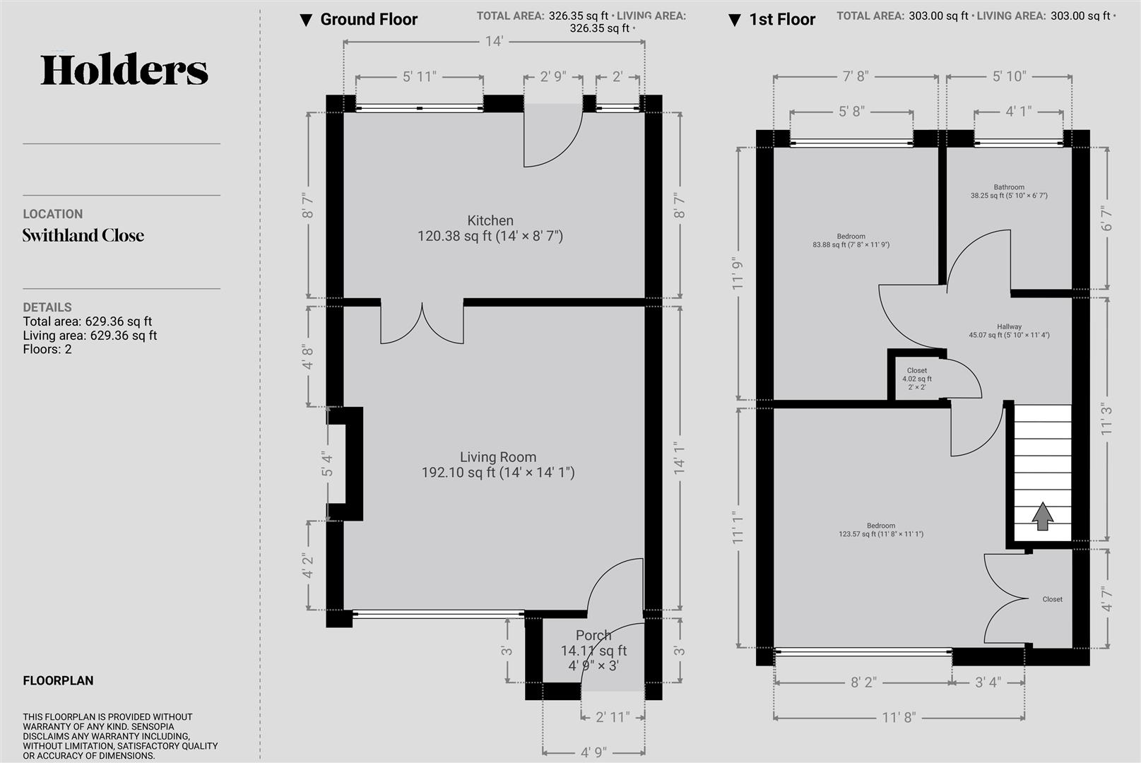 Floorplan Floorplan for Swithland Close, Loughborough