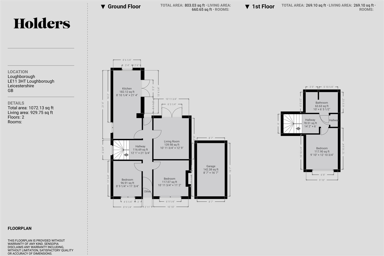 Floorplan Floorplan for Forest Road, Loughborough